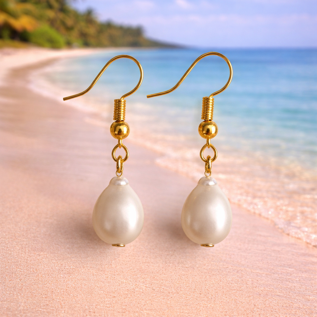 Teardrop Pearl Earrings
