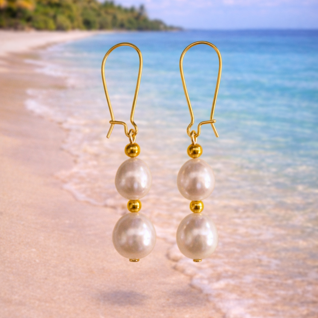 Multi Pearl Drop Earrings