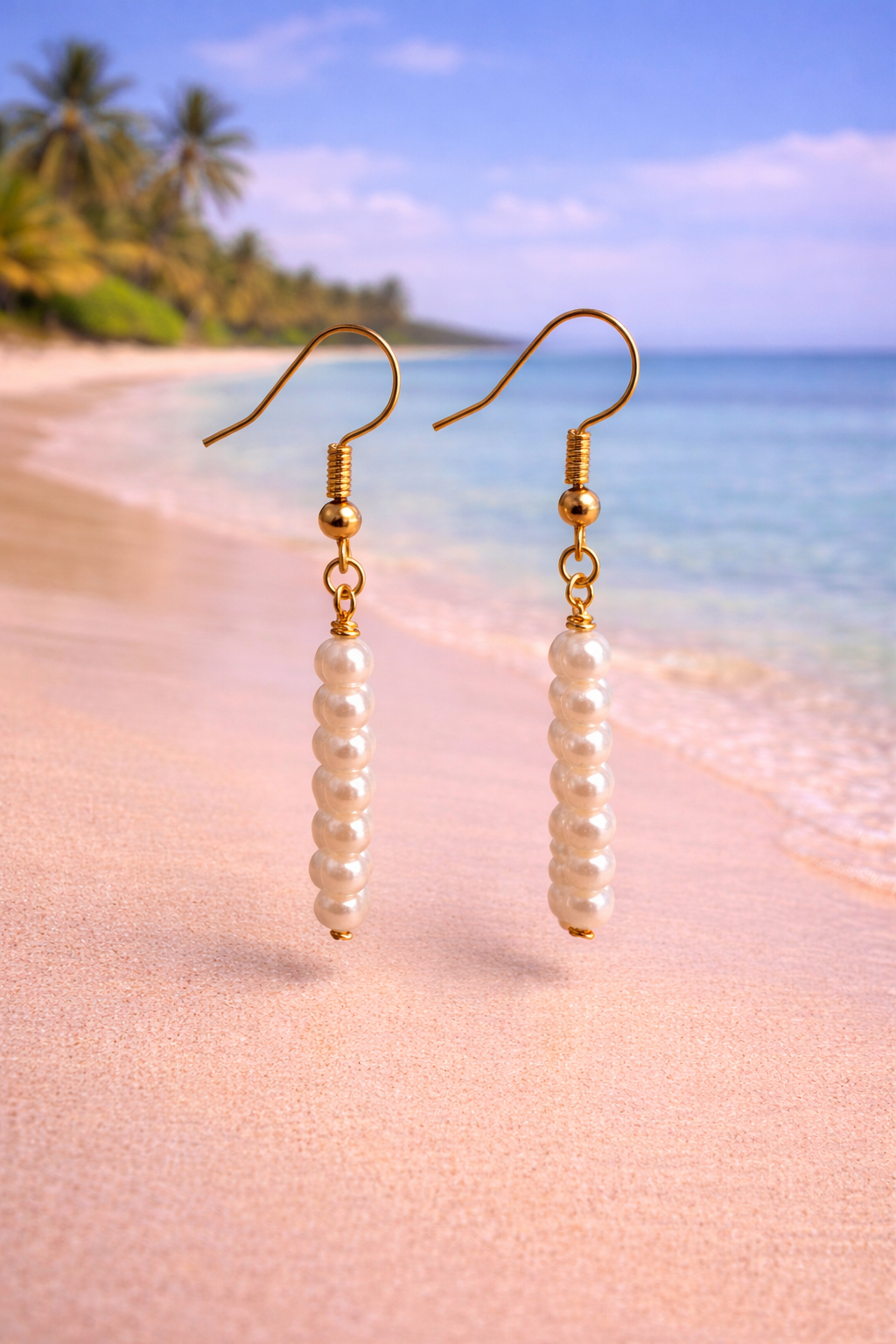 Multi Mini Pearl Drop Earrings