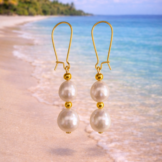Multi Pearl Drop Earrings